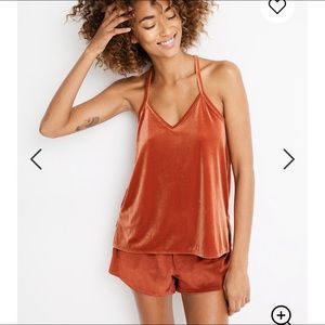 Madewell Velvet PJ set